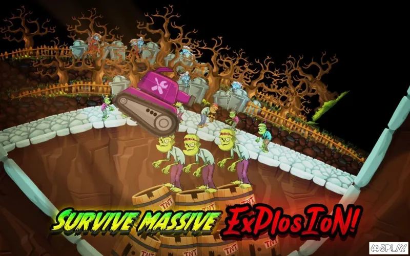 Zombie Survival Games: Pocket Tanks Battle screenshot 4