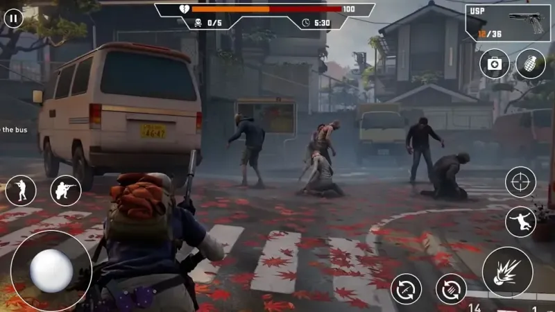 Zombies Fire Strike: стрелялка бесплатно 1.4 screenshot 1
