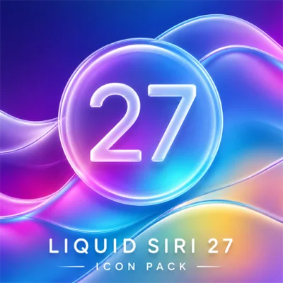 Liquid Glass Siri 27 Icon Pack