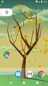 Spring Leaves Live Wallpaper