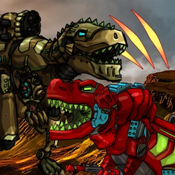 Dino Robot Battle Arena: Dinosaur game