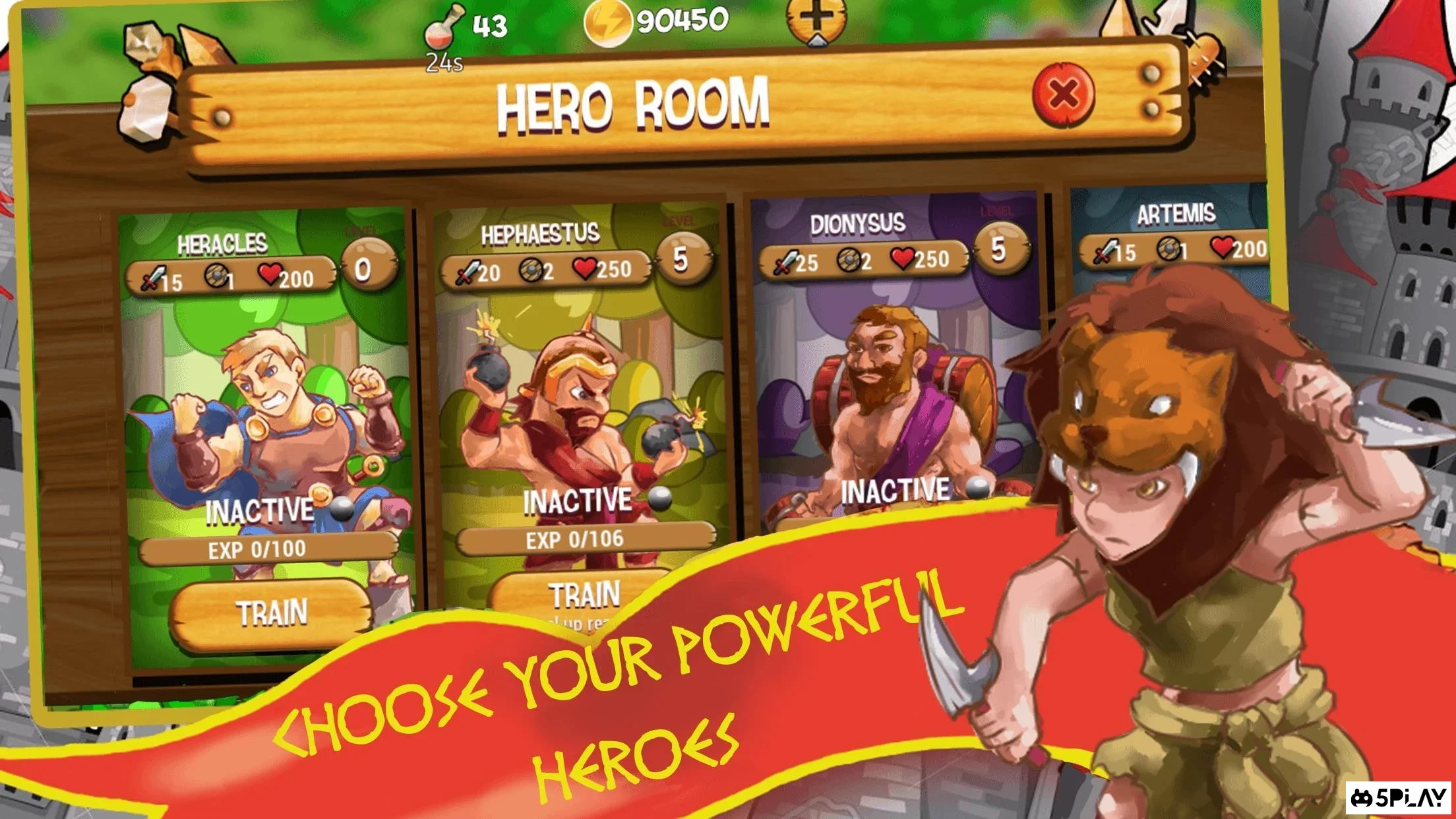 Gods of Myth TD: King Hercules Son of Zeus 1.16