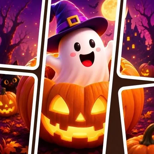 Halloween Jigcard-Puzzle Game