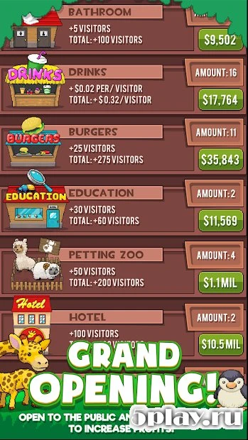 Idle Zoo Tycoon: Tap, Build & Upgrade a Custom Zoo 1.1.11