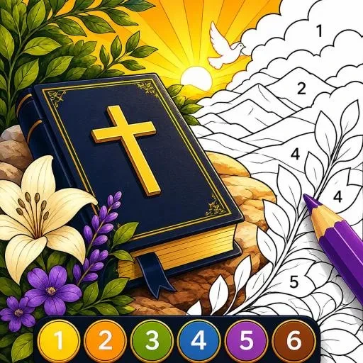 Relax Bible Color By Number