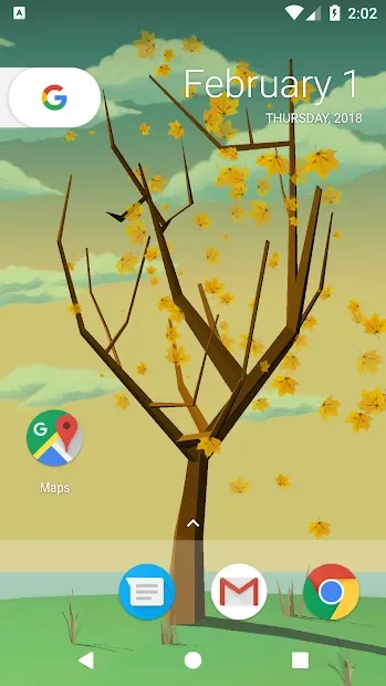 Tree With Falling Leaves Live Wallpaper 1.7.0