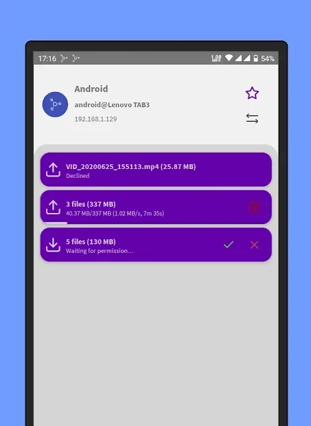 Warpinator for Android (unofficial) 1.1