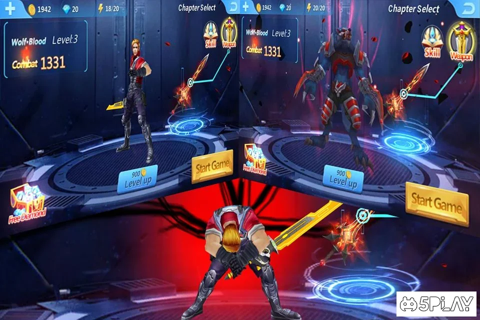 Wolfman Street Fighter vNinja Warwick