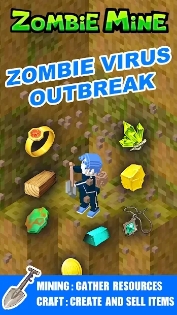 Zombie Mine - survival craft 3.3