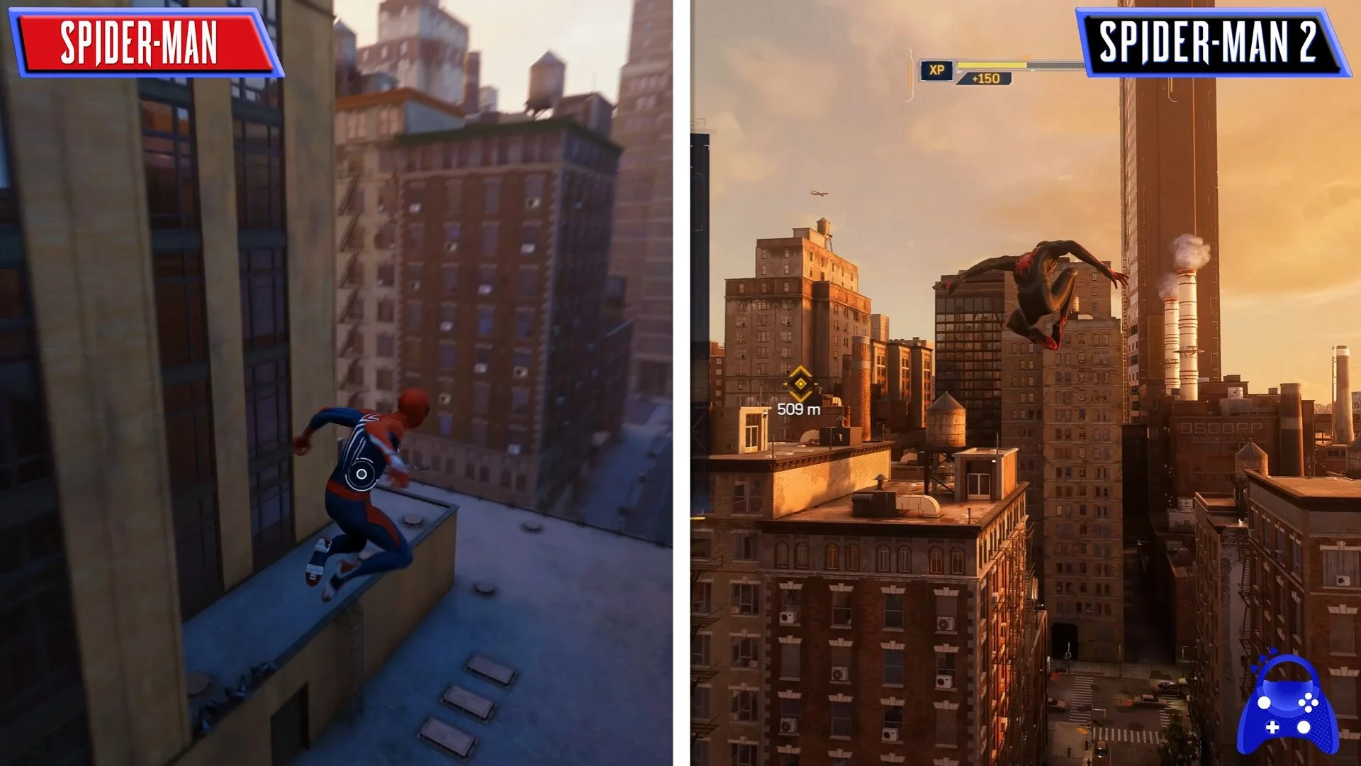 Порівняння Людини-павука Marvel та Marvel's Spider-Man 2 Graphics