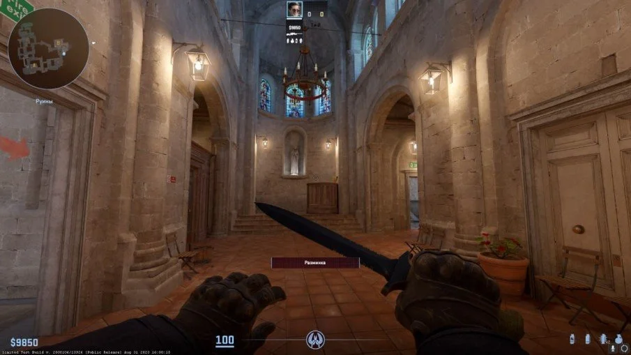 Показана карта Inferno для Counter-Strike 2