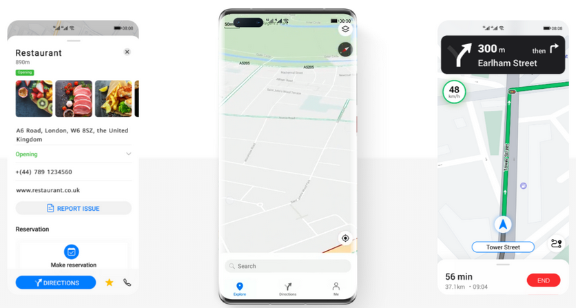 Карти карт пелюстків, отримані від премії Huawei від нагороди DOT Design