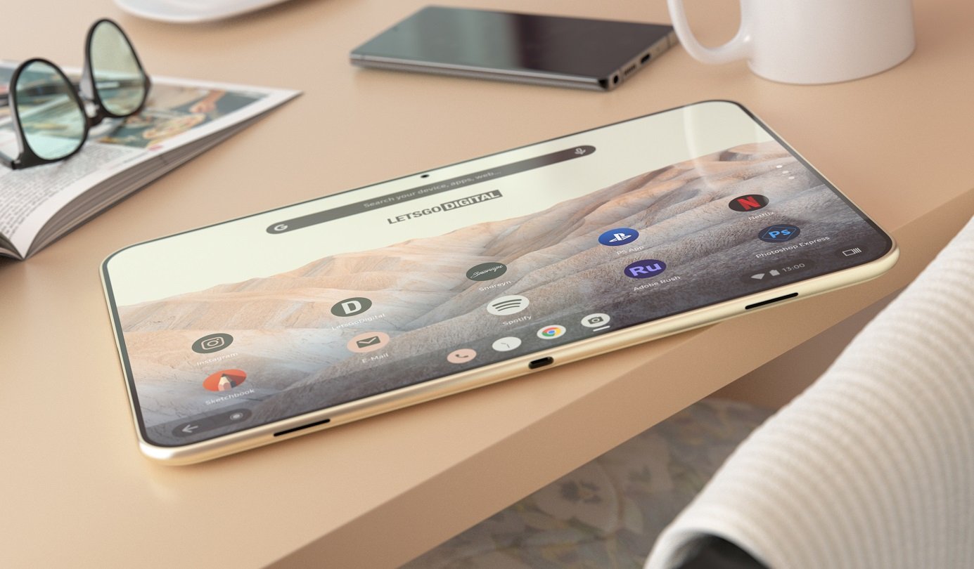 Безкаркасний планшет з Google з’явився на реалістичних рендерах