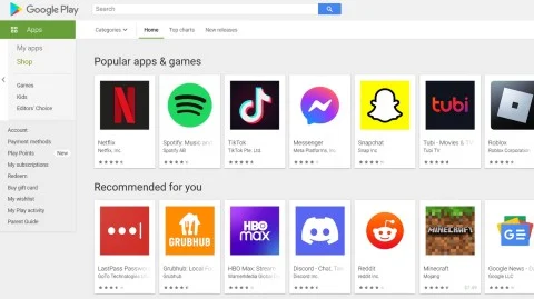 Настільна версія Google Play зазнала значних змін