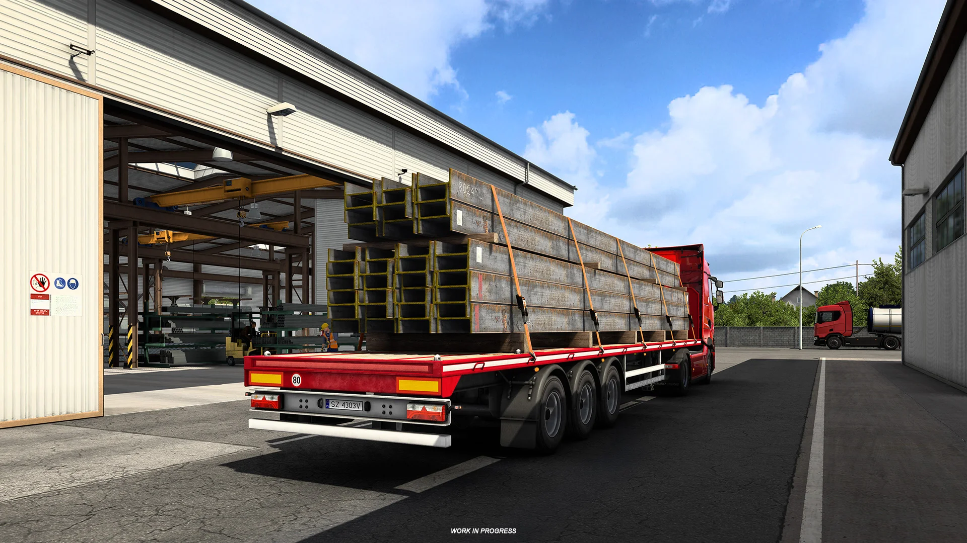 Набір скріншоти з DLC West Balkans для симулятора Euro Truck 2 демонструє нові товари, доступні для транспортування