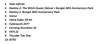 Halo Infinite був першим у графіку продажів Steam