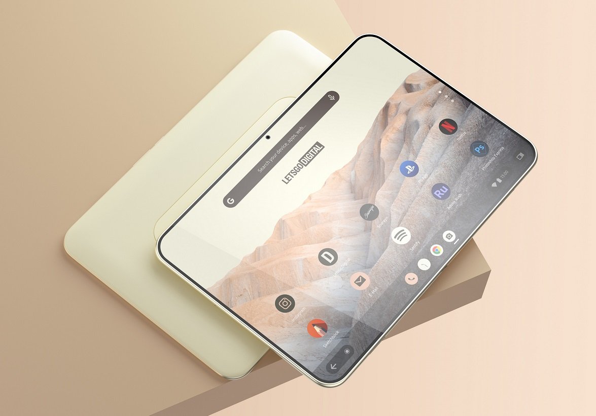 Безкаркасний планшет з Google з’явився на реалістичних рендерах