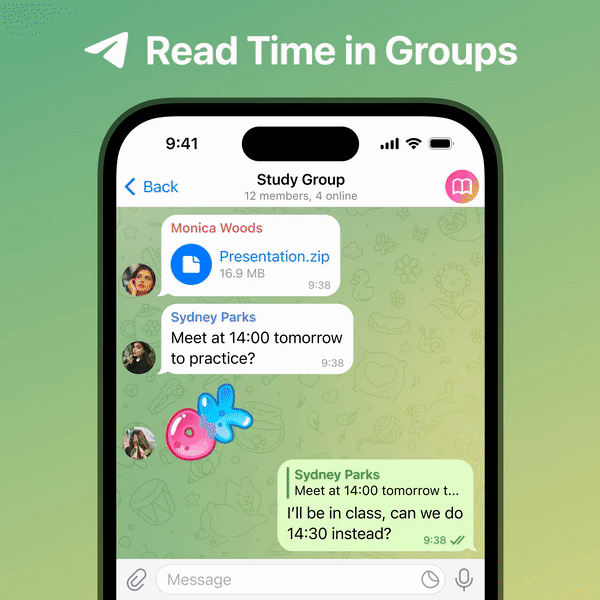 Отримано ще одне основне оновлення 9.5 для Telegram