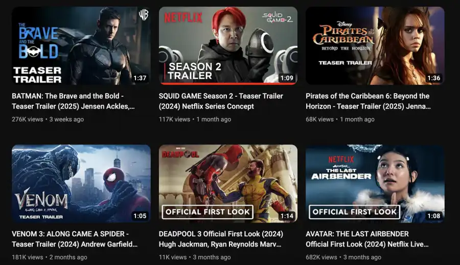 YouTube підтягує боротьбу проти фальшивих фільмів